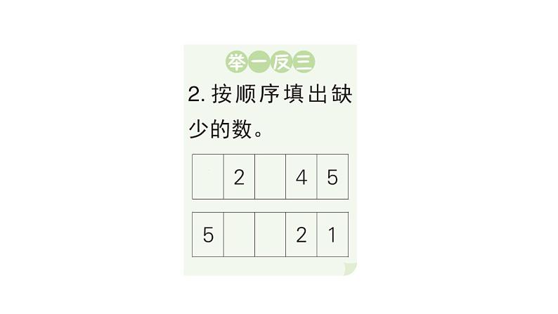 小学数学新人教版一年级上册第一单元第一课《1~5的认识》作业课件（分课时编排）5（2024秋）第5页