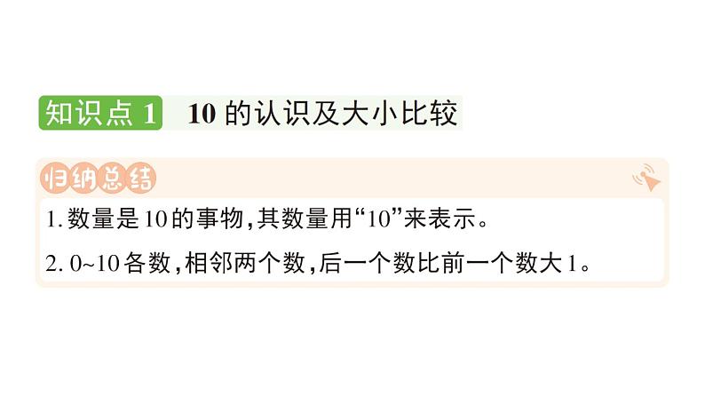 小学数学新人教版一年级上册第二单元第三课《10的认识和加、减法》作业课件（分课时编排）5（2024秋）第2页