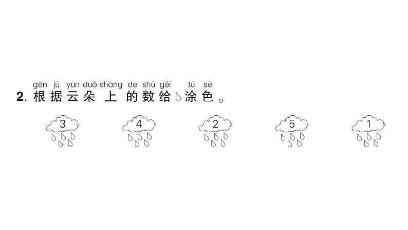 小学数学新人教版一年级上册第一单元第一课《1~5的认识》作业课件（分课时编排）6（2024秋）第3页