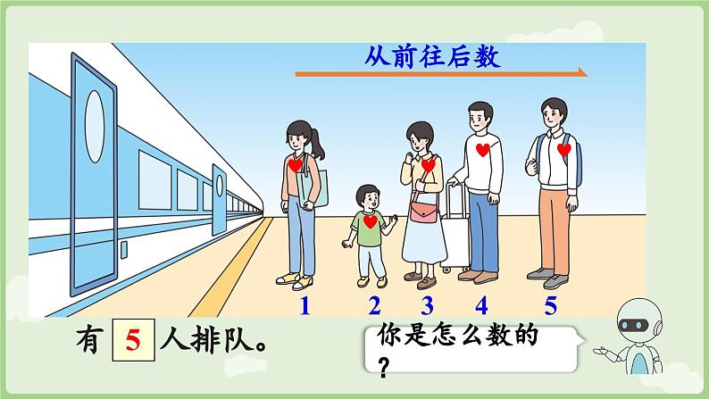 人教版一年级数学上1.1.3 第几 课件人教版数学一年级上册第7页