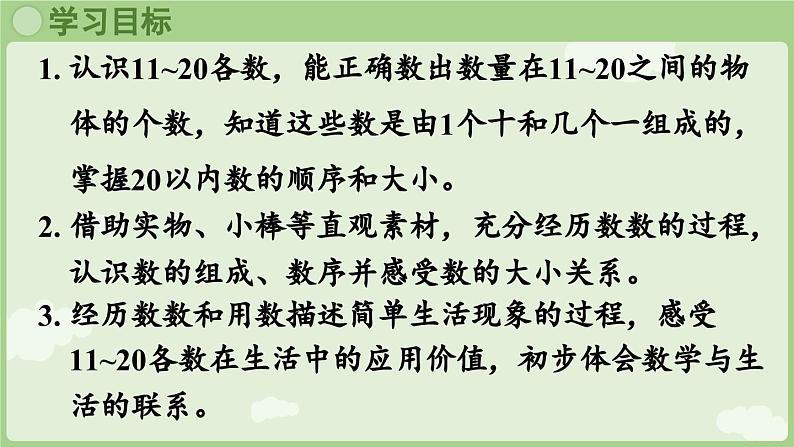 人教版一年级数学上4.2《11~20的认识（1）》课件第2页