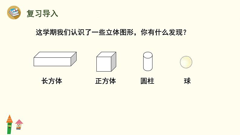 人教版一年级数学上第4课时 图形的认识（认识立体图形）课件第3页