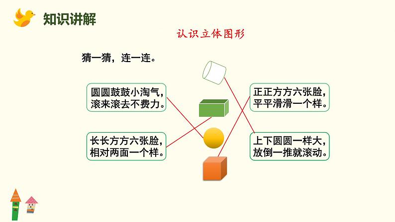 人教版一年级数学上第4课时 图形的认识（认识立体图形）课件第6页