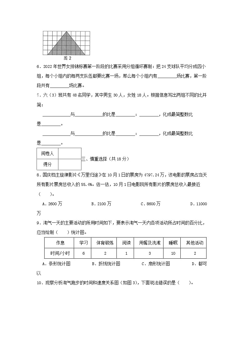 2022-2023学年广东省深圳市宝安区六年级上册期末数学试卷及答案第2页
