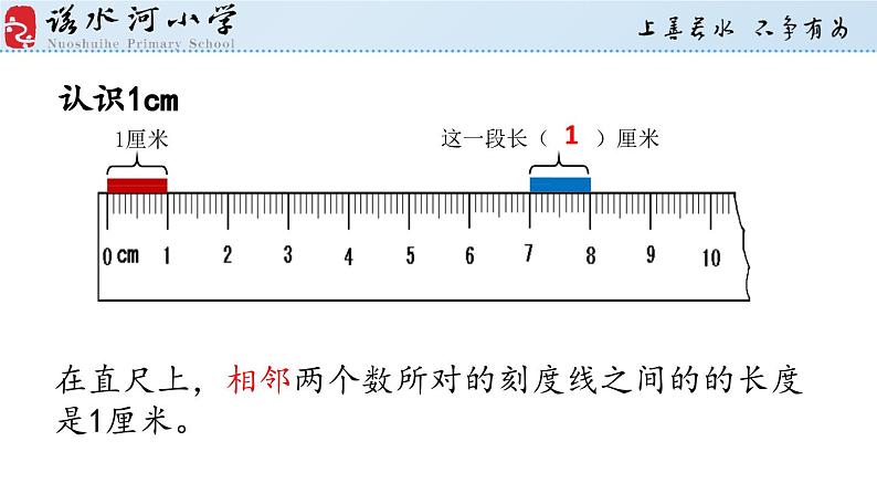 西师版数学二年级上册《用厘米作单位量长度》PPT课件第5页