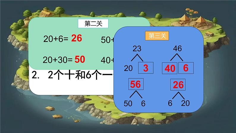 西师版数学一年级下册《两位数加整十数、一位数的口算》PPT课件第3页