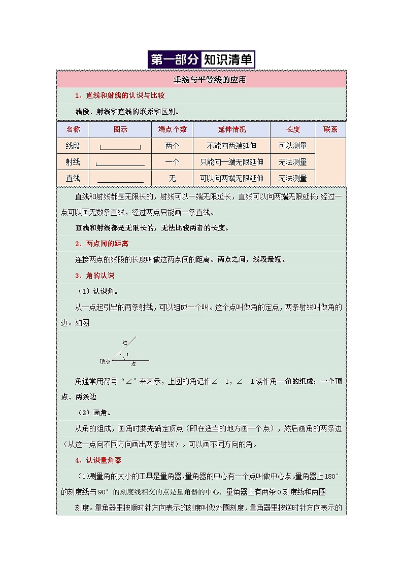 专题9(垂线与平等线的应用)-2024-2025学年四年级数学上学期期末备考真题分类汇编(江苏专版)(学生版+解析)第2页