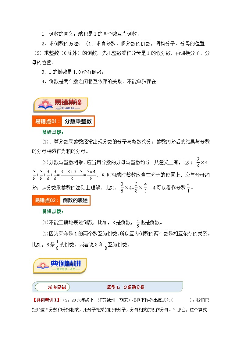 第二单元《分数乘法》(填空题篇六大题型)单元复习讲义-2024-2025学年六年级数学上册(苏教版)(学生版+解析)第3页