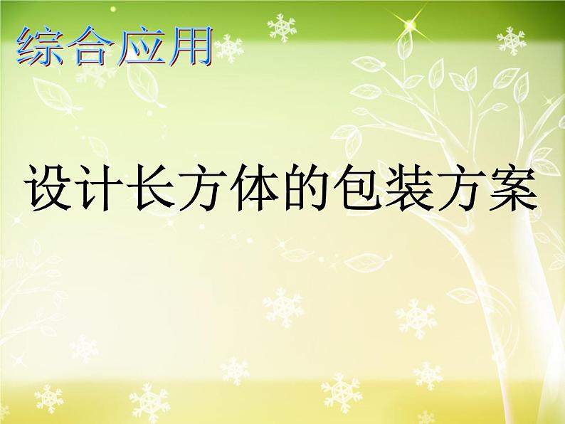 《设计长方体的包装方案》（课件）-2024-2025学年五年级下册数学西师大版第2页