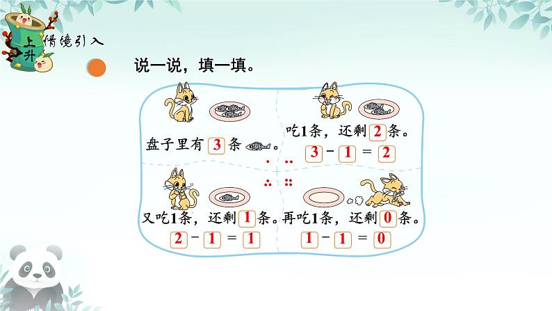 小学数学北师大版（2024）一年级上册 可爱的小猫  课件05