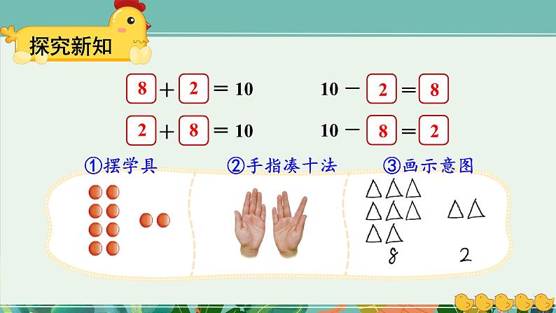 小学数学北师大版（2024）一年级上册第四单元 小鸡吃食 课件08