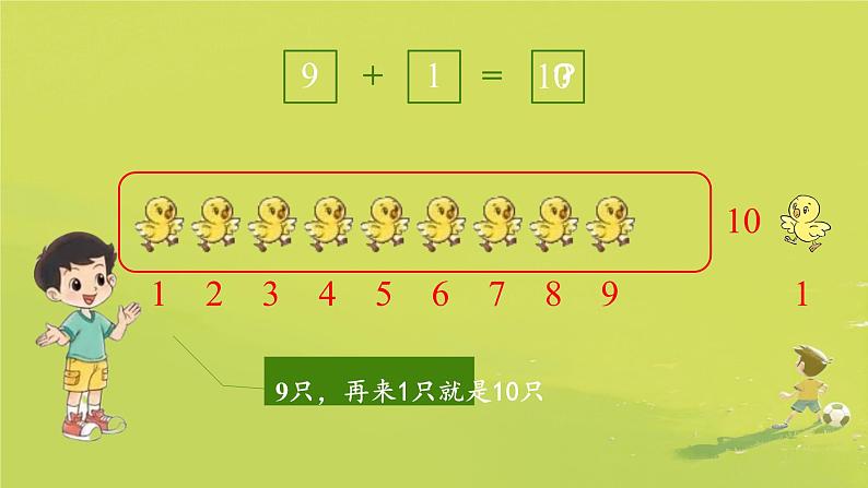 小学数学北师大版（2024）一年级上册 小鸡吃食 课件第5页