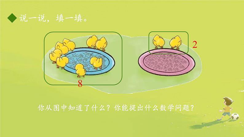 小学数学北师大版（2024）一年级上册 小鸡吃食 课件第6页