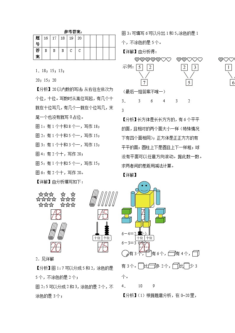 期末试卷（试题）-2024-2025学年一年级上册数学人教版（2024）第3页