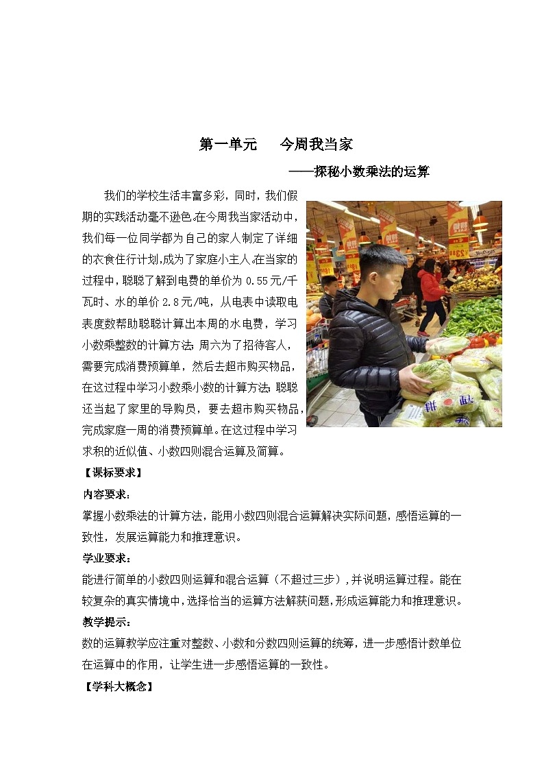 5第一单元《小数乘法》（教学设计）-2024-2025学年五年级上册数学青岛版第3页