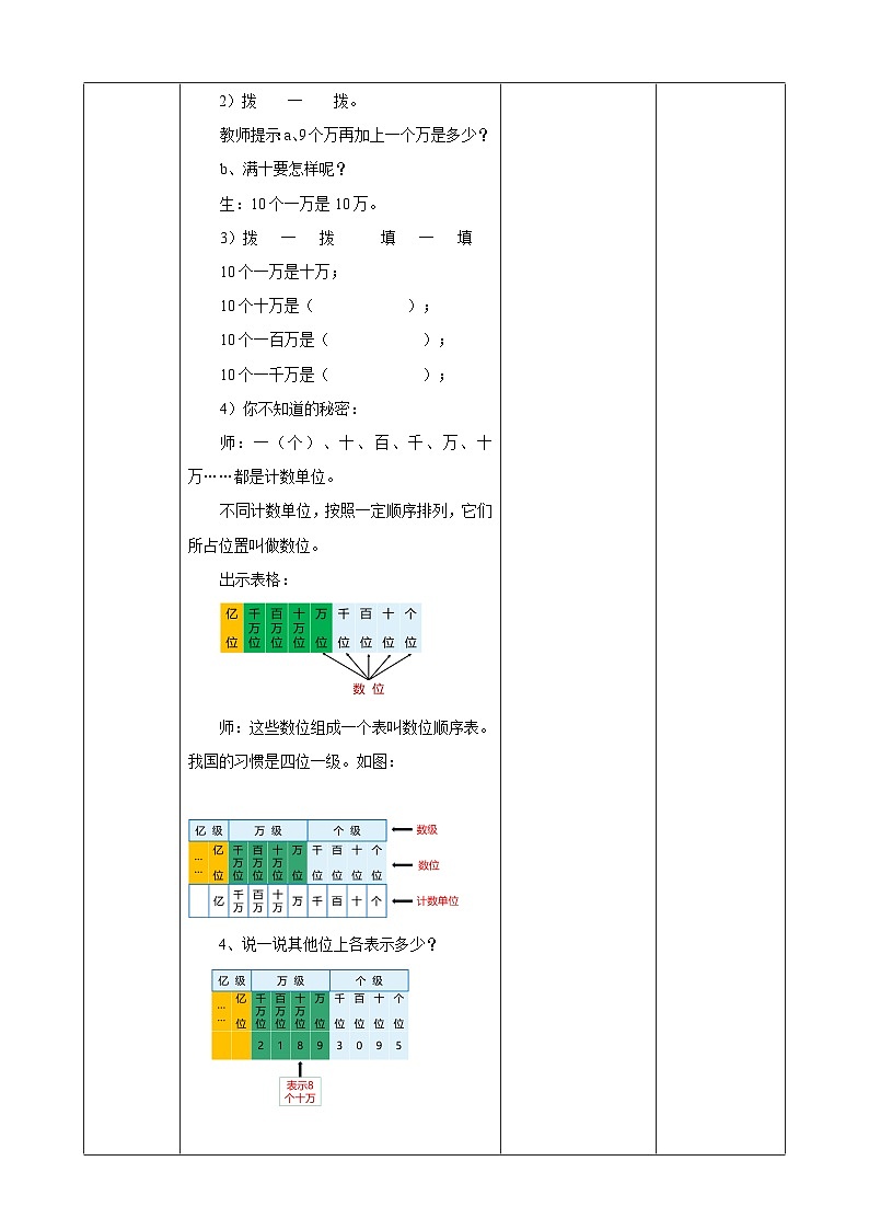 1.1亿以内数的认识教学设计第3页