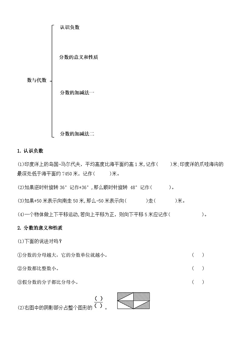 期末复习《数与代数》（导学案）-2023-2024学年五年级下册数学青岛版第3页