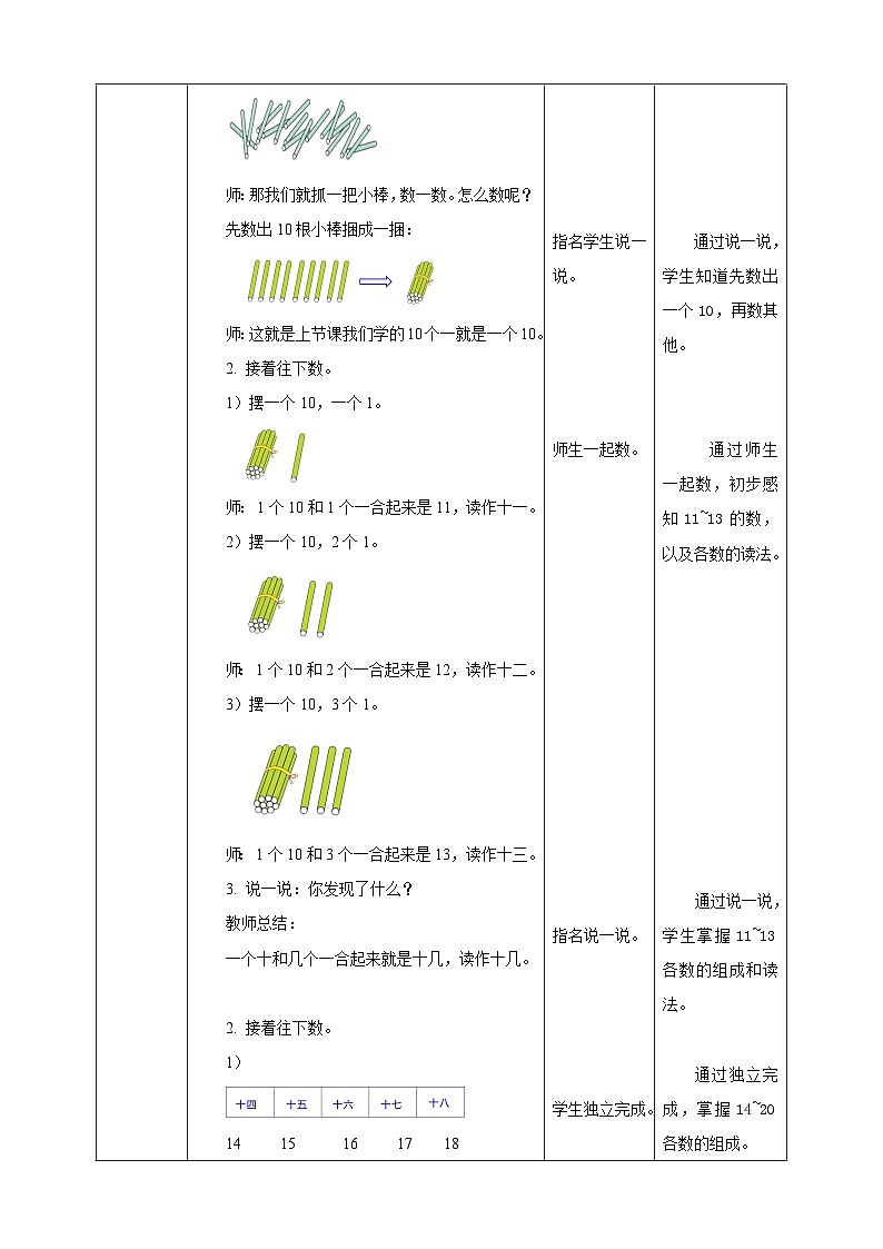 4.2 11~20的认识--教学设计第2页