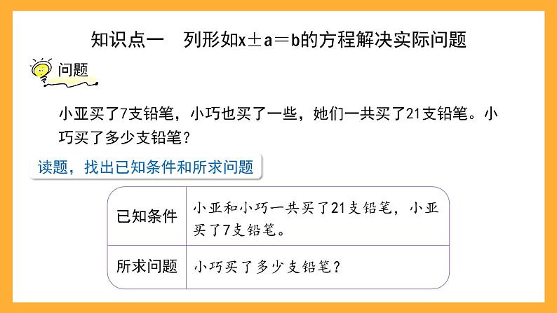 沪教版数学五上 4.4.1《列方程解决简单的问题》课件第2页