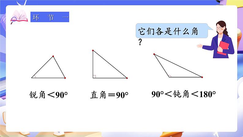 【大单元】人教版数学四下5.3《三角形的分类》课件第2页