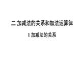 小学数学西师版四年级上册第二单元《加减法的关系》教学课件