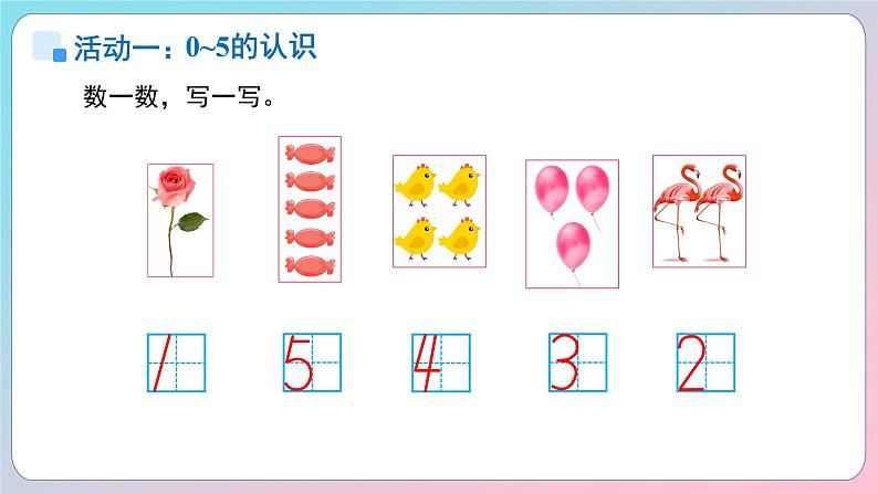 小学数学苏教版一年级上册 第一单元《0~5的认识和加减法》单元复习课件第6页