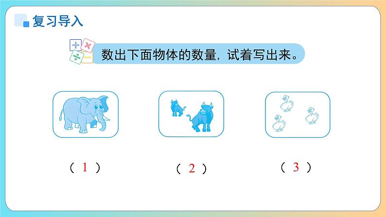 小学数学苏教版一年级上册第一单元《4~5的认识》课件第3页