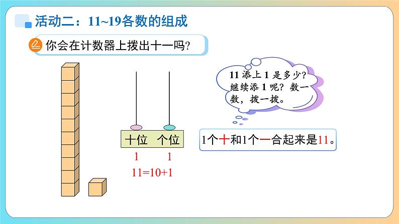 小学数学苏教版一年级上册第五单元第五单元《11~19的认识》课件第6页