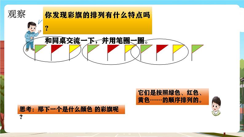 西师大版一年级下册数学第二单元3《找规律》课件pptx.第7页