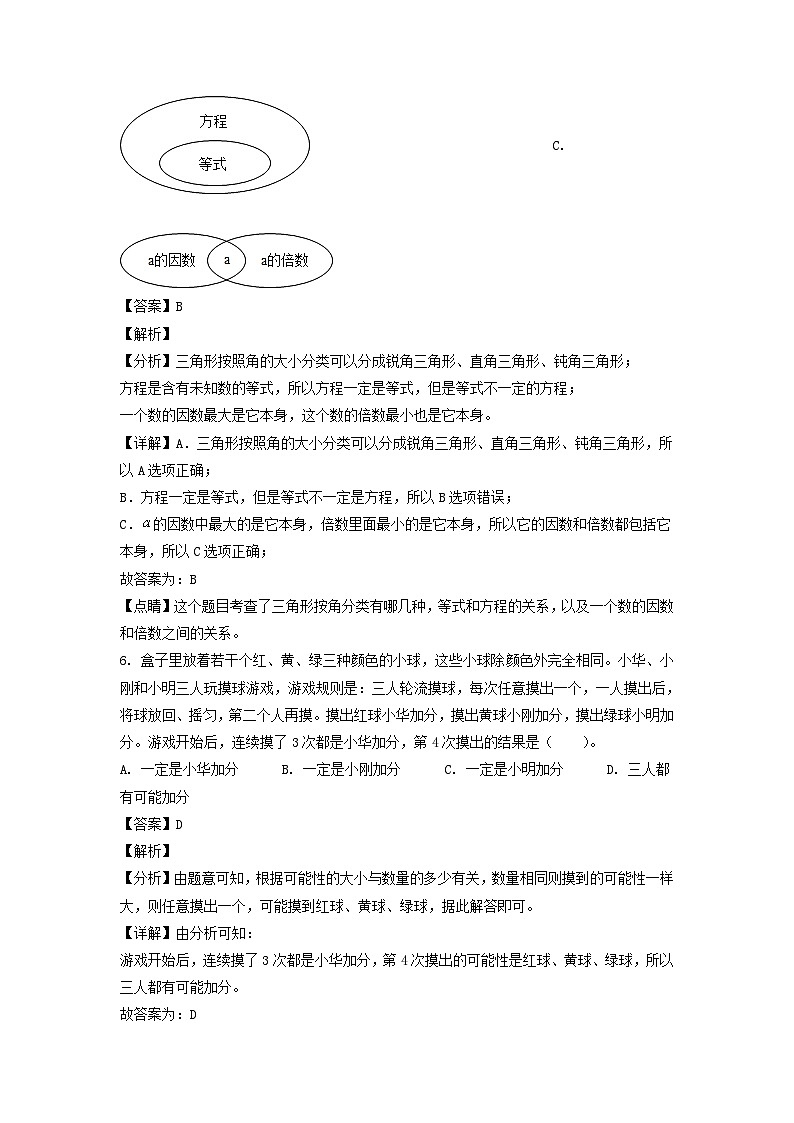 2021-2022年北京市密云区六年级下册期末数学试卷及答案(人教版)第3页