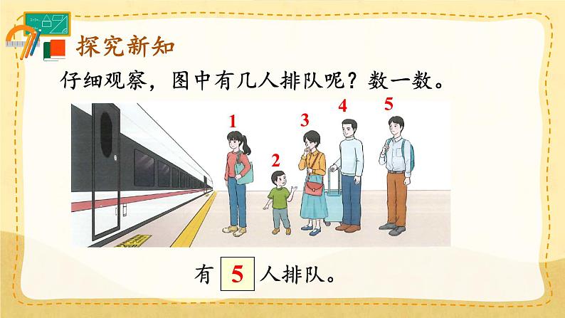 人教版数学一年级上册‘’5以内数的认识和加，减法 ‘’--‘’第几‘’课件第3页