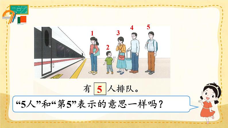 人教版数学一年级上册‘’5以内数的认识和加，减法 ‘’--‘’第几‘’课件第6页