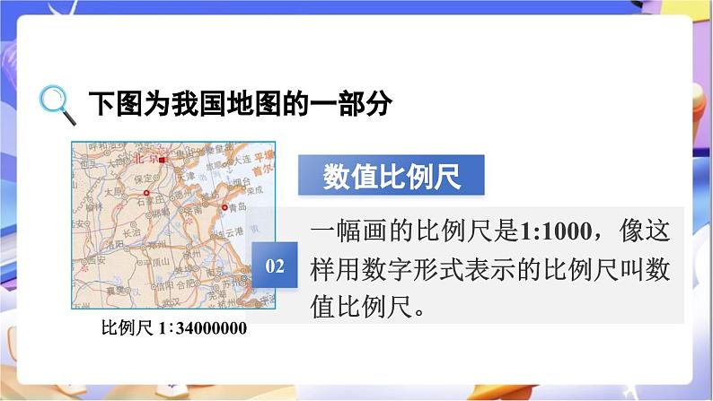 北师大版数学六年级下册2.5《利用比例尺解决问题》课件第3页