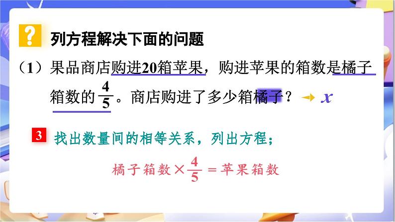 北师大版数学六年级下册《总复习 数与代数 列方程解决问题》课件第8页