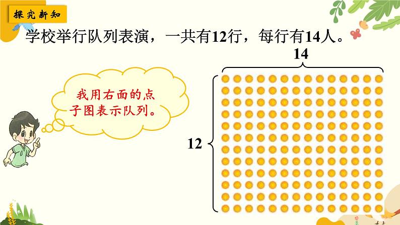 北师大版数学三年级下册 第三单元 乘法-第二课时 队列表演（一）课件第3页