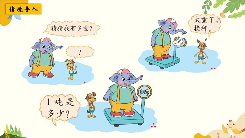 北师大版数学三年级下册 第四单元 千克、克、吨-第二课时 1吨有多重课件第2页