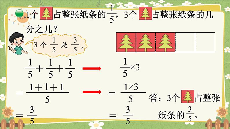 北师大版数学五年级下册 第三单元 分数乘法-第一课时 分数乘法（一）（1）课件第3页