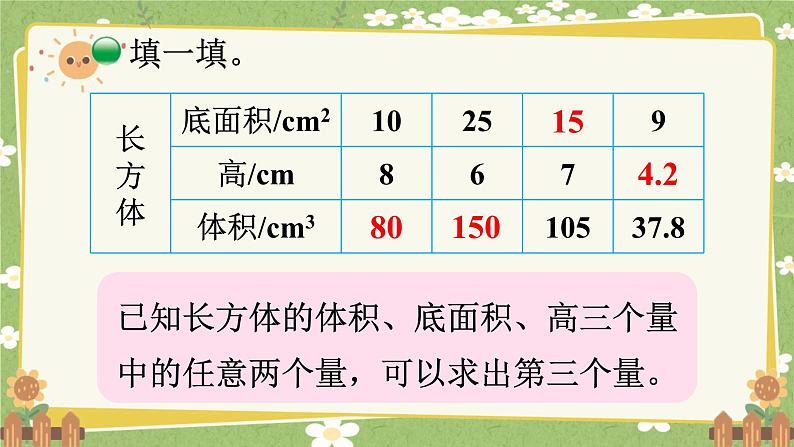 北师大版数学五年级下册 第四单元 长方体（二）第四课时 长方体的体积（2）课件第5页