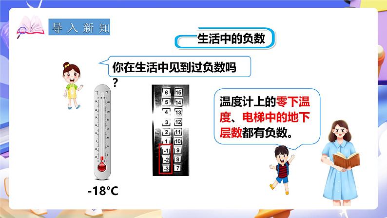 冀教版数学六年级下册1.3《用正、负数表示意义相反的量》（课件）第2页