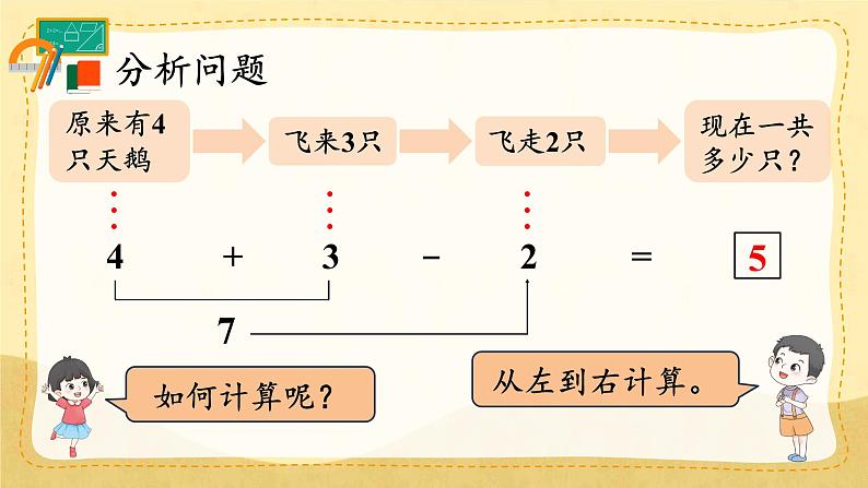 人教版数学一年级上册 ’‘6~10的认识和加，减法’‘ --  加、减混合课件第4页