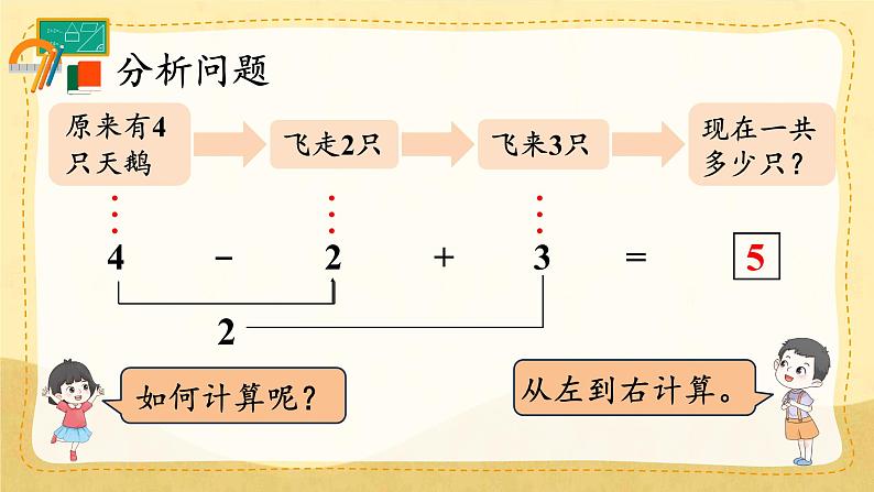 人教版数学一年级上册 ’‘6~10的认识和加，减法’‘ --  加、减混合课件第6页