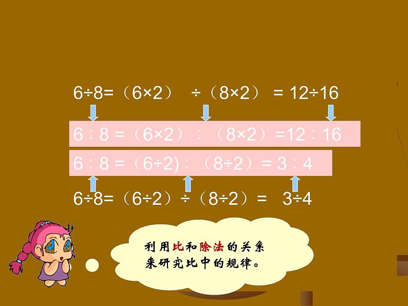 小学数学人教版六年级上册 第四单元第三课 比的基本性质（课件）第6页