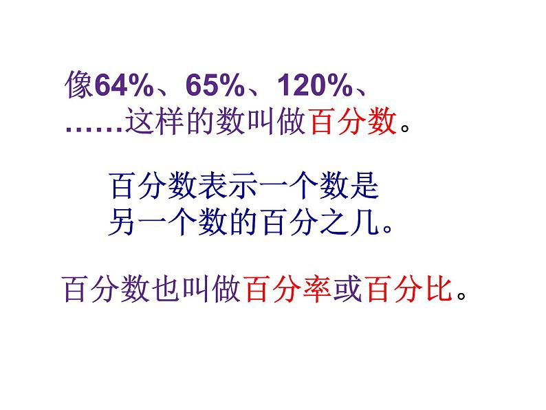 小学数学人教版六年级上册 第六单元第一课 百分数的意义（课件）第3页