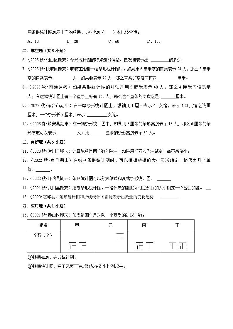 【寒假巩固复习】人教版小学四年级上册数学寒假复习训练题（十）第2页
