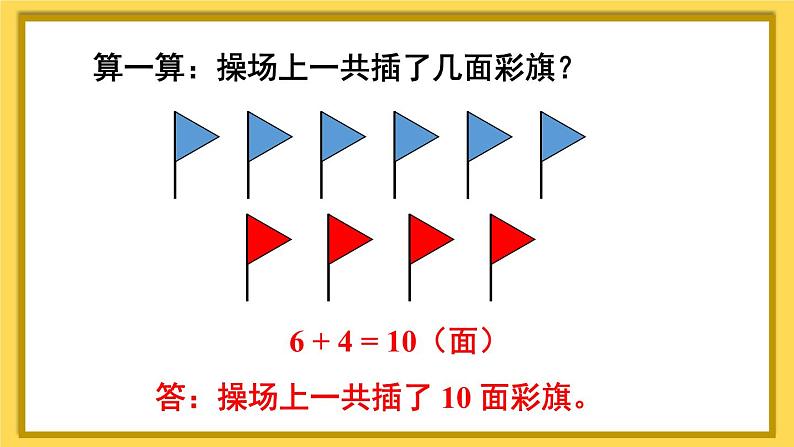 人教版数学一年级上册 ’‘20以内的进位加法’‘ --解决问题（1）课件第3页