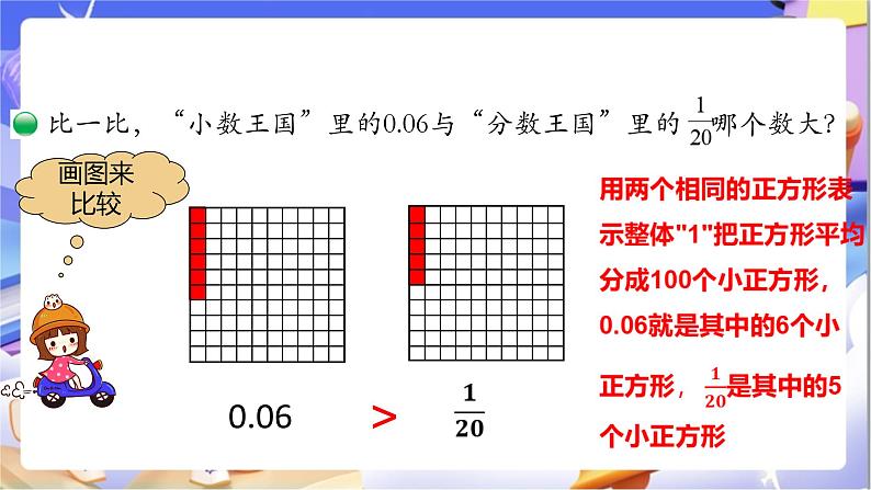 北师大版数学五年级下册1.3《“分数王国“与“小数王国”》课件第8页