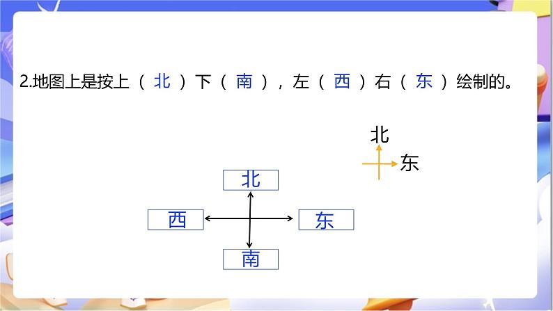 北师大版数学二年级下册2.2《辨认方向》课件第5页