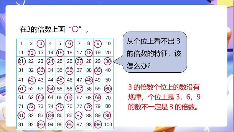 苏教版数学五年级下册3.3《3的倍数的特征》课件第7页