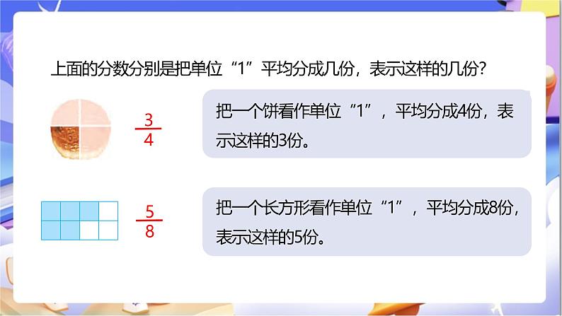 苏教版数学五年级下册4.1《分数的意义和分数单位》课件第7页