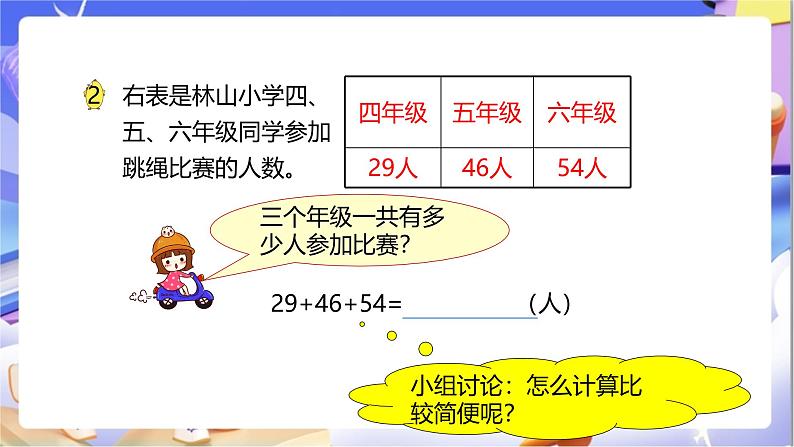 苏教版数学四年级下册6.2《应用加法运算律进行简便计算》课件第8页